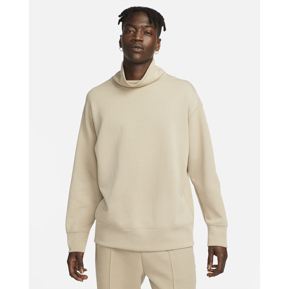 Nike Sportswear Tech Fleece Reimagined Men s Oversized Turtleneck Sweatshirt Khaki Qwixit 8424