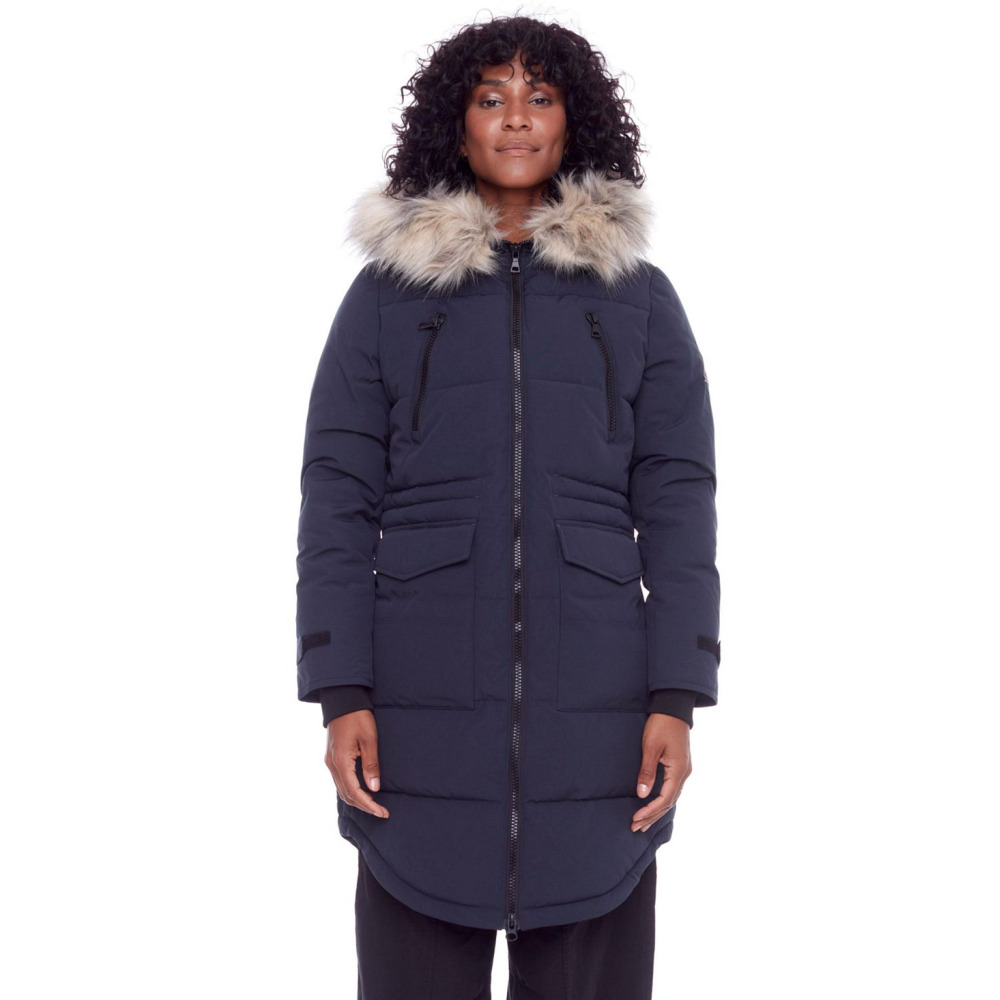 ALPINE NORTH Women s Ukon Drawstring Winter Parka NAVY Qwixit 21636