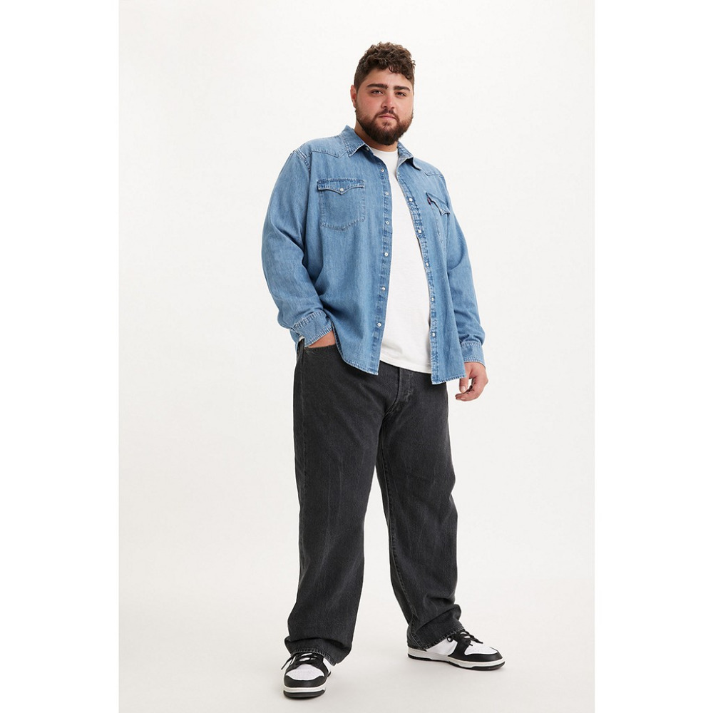 LEVI S 501 Original Fit Men s Jeans Big Tall Black Worn In Qwixit 9539