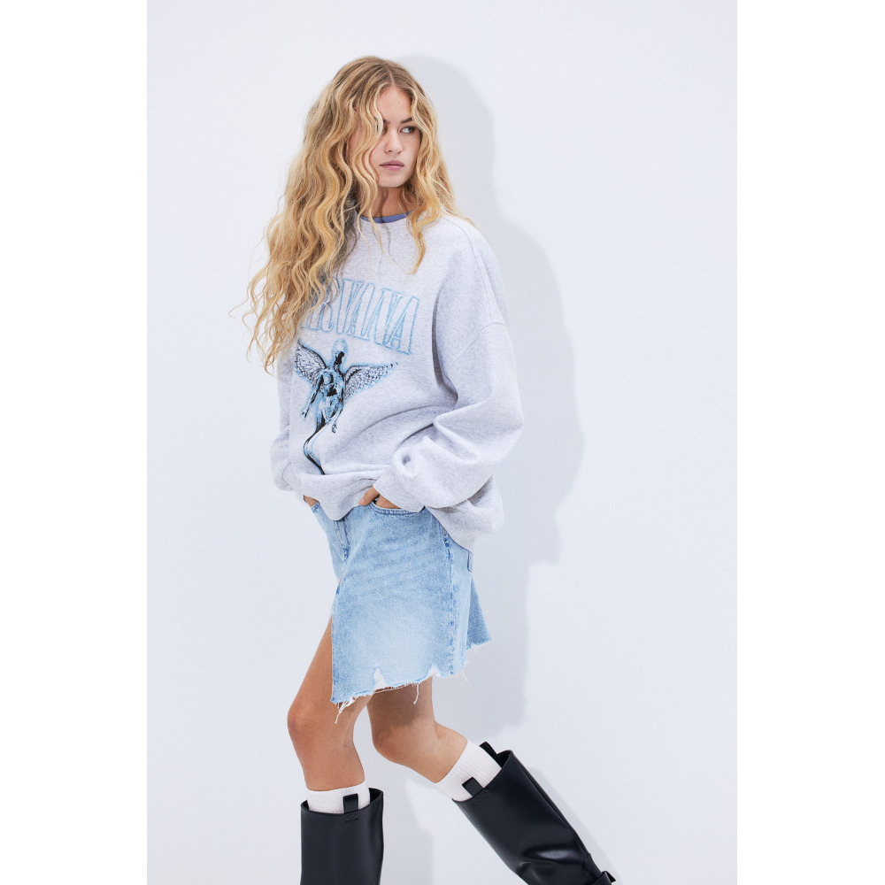 Oversized printed sweatshirt new arrivals