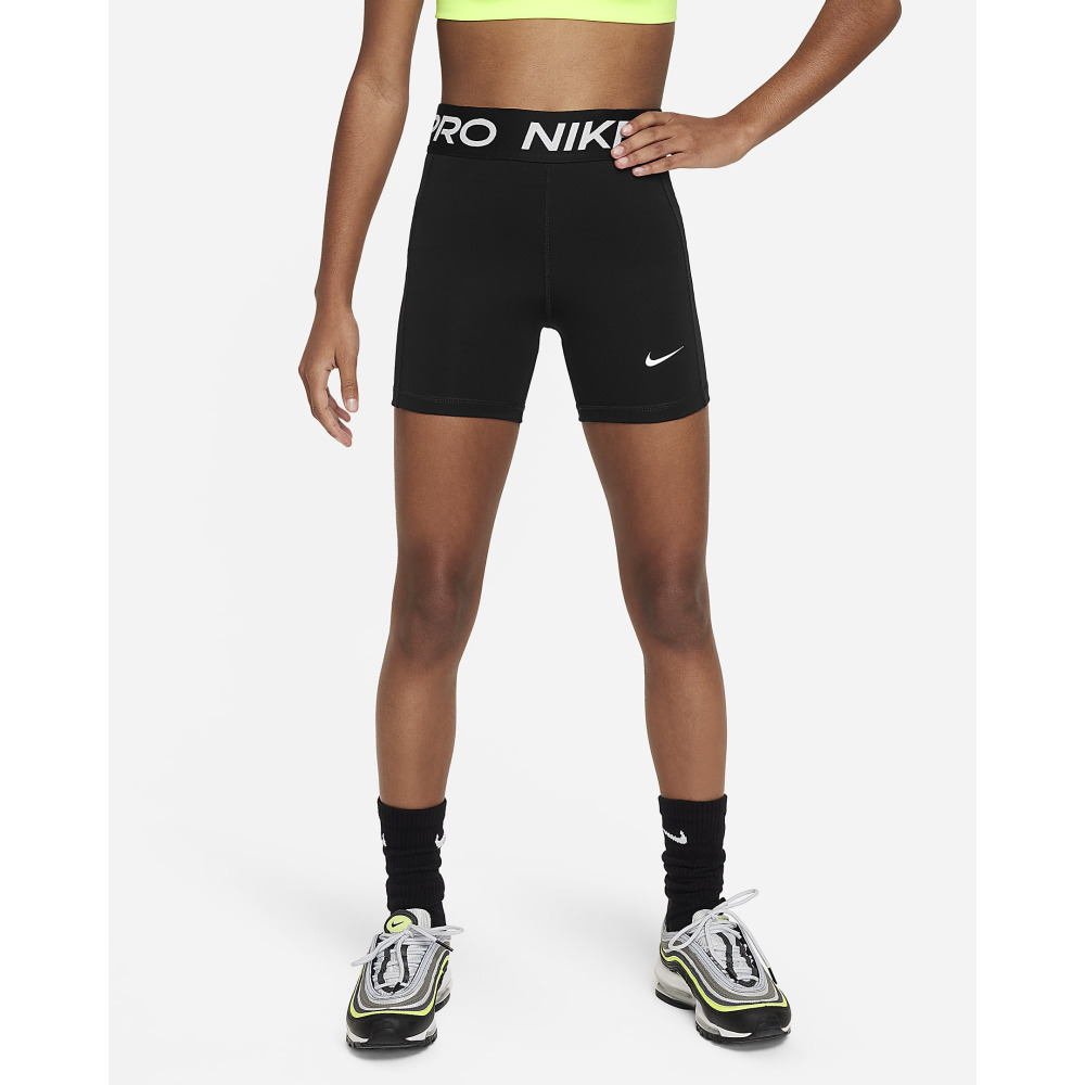 Nike Pro Leak Protection Period Girls Dri FIT Shorts Black White Qwixit 4853