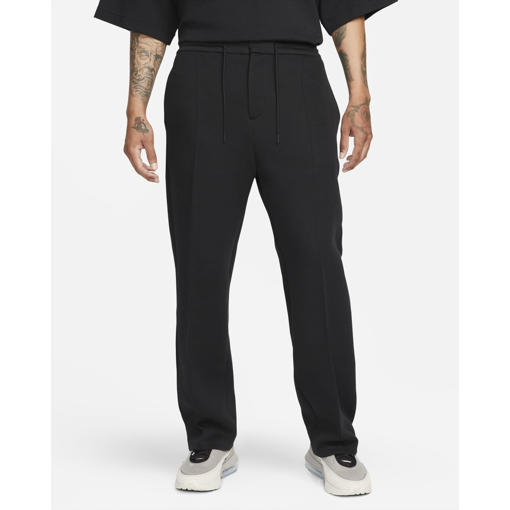 Nike Sportswear Tech Fleece Reimagined Men s Loose Fit Open Hem Sweatpants Black Black Qwixit