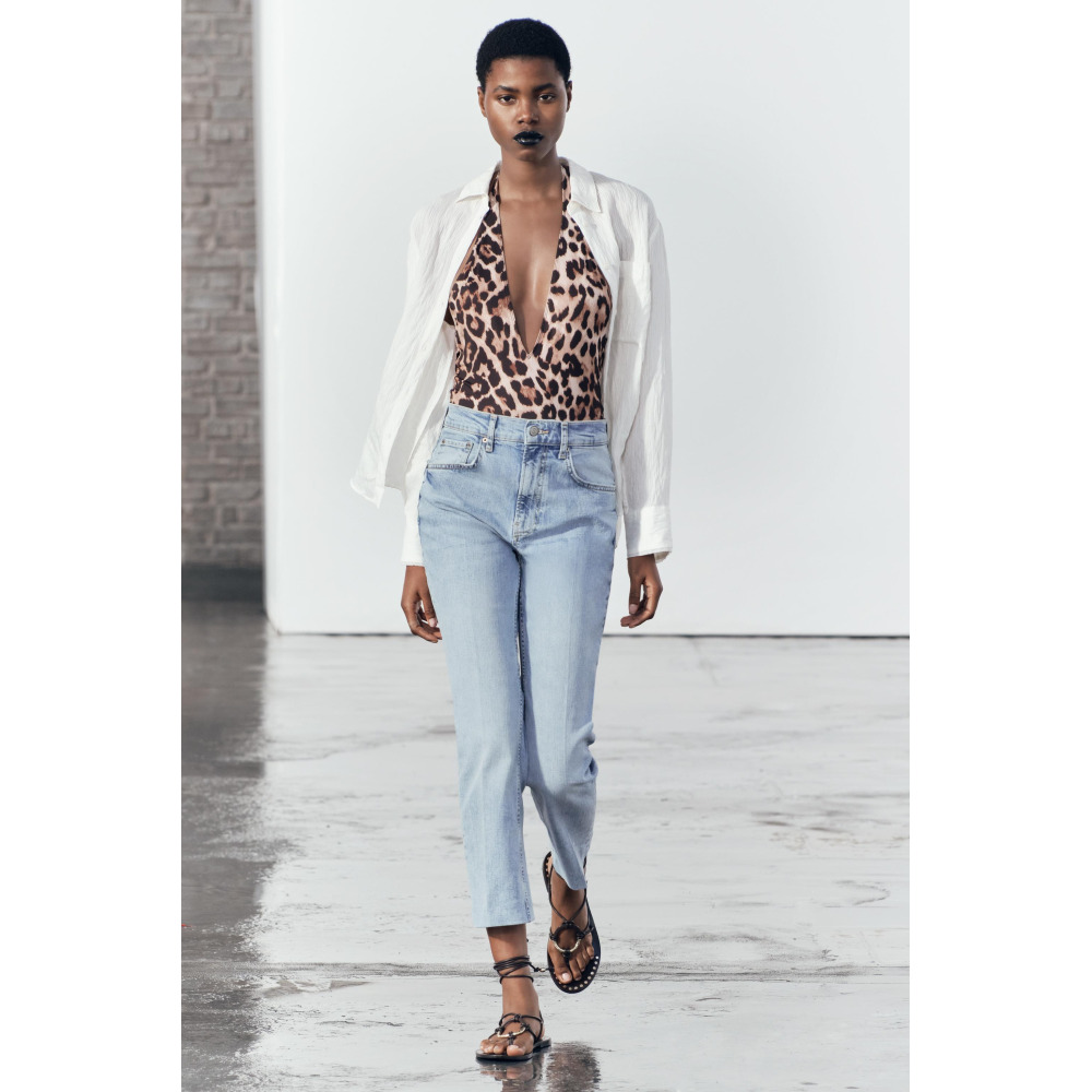 Zara denim collection top