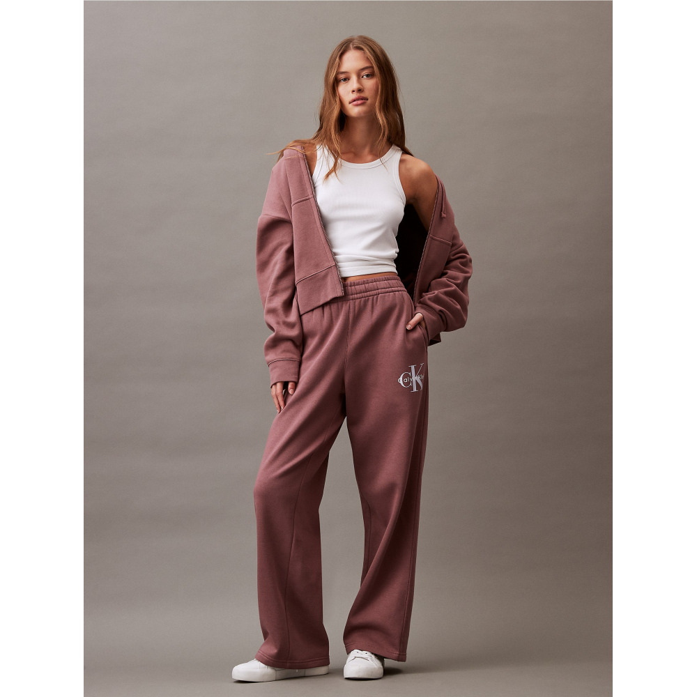 Calvin klein wide leg sweatpants discount