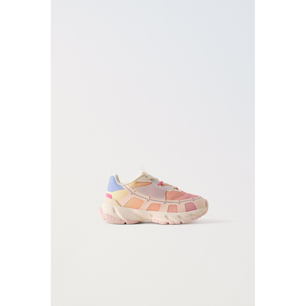 Zara DEGRADE SNEAKERS Pink Qwixit