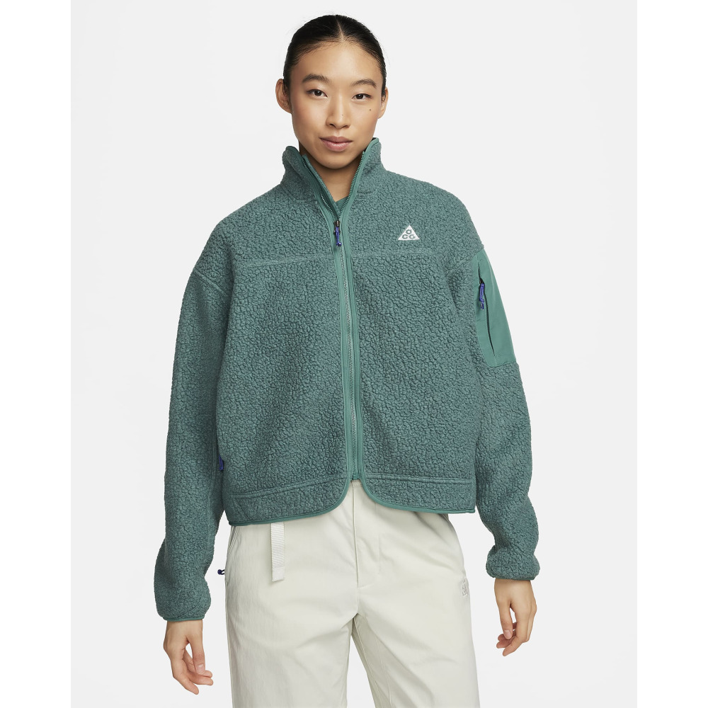 NikeLab Nike ACG Arctic Wolf Polartec Women s Oversized Fleece Full Zip Jacket Bicoastal Bicoastal Summit White Qwixit