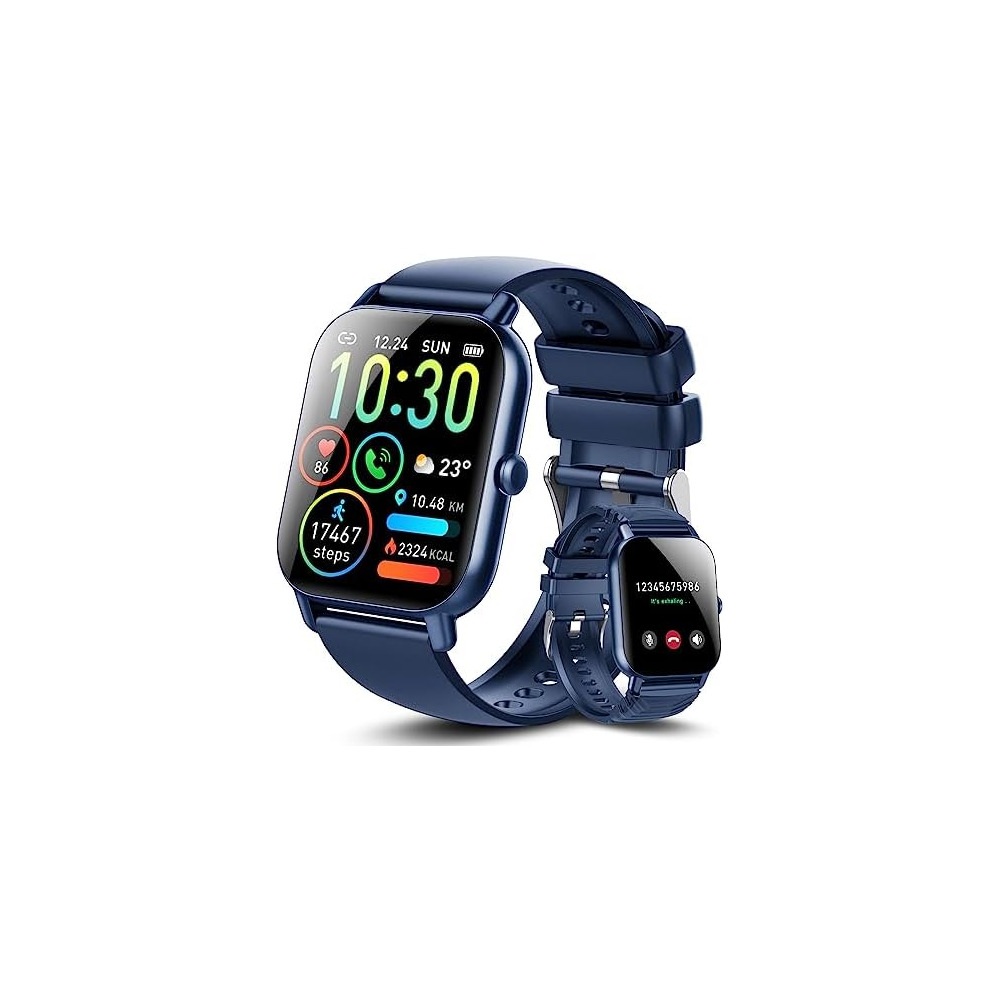 Ddidbi Smart Watch for Men Women Answer Make Calls 1.85 HD Screen Fitness Watch with Sleep Heart Rate Monitor 112 Sport Modes IP68 Waterproof Activity Trackers Compatible with Android