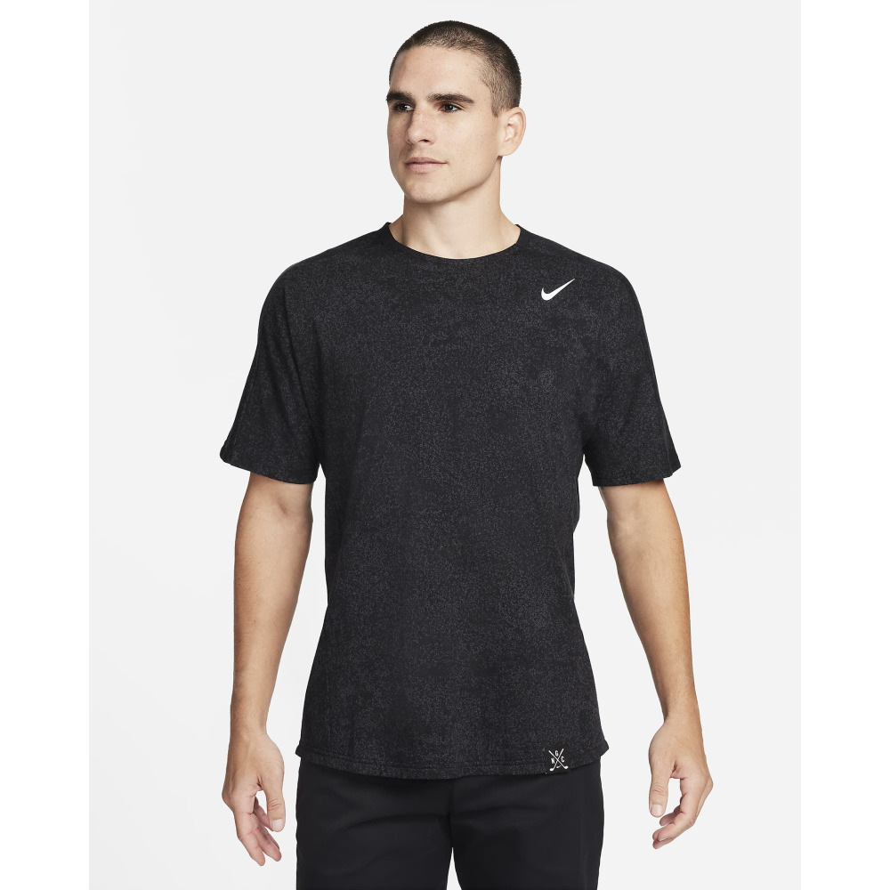 Nike Golf Club Men s Golf Short Sleeve Top Black White