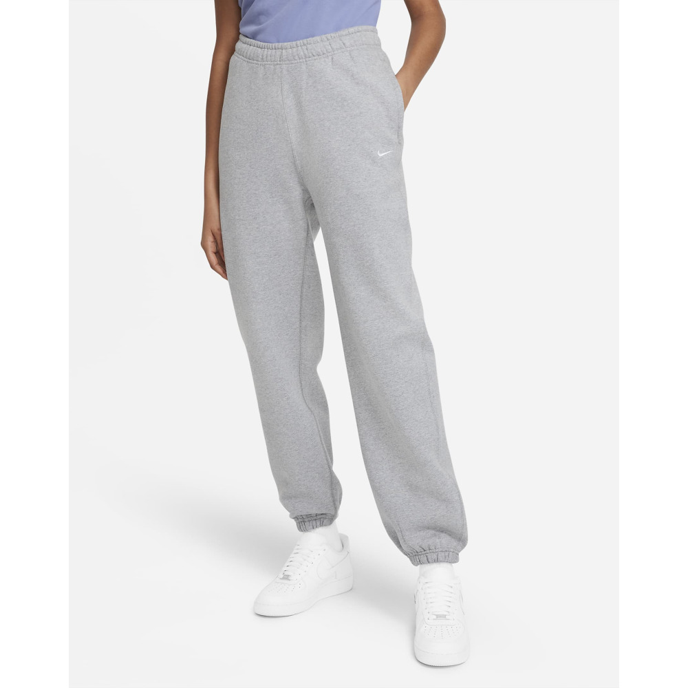 NikeLab Nike Solo Swoosh Women s Fleece Pants Dark Grey Heather White Qwixit 12972