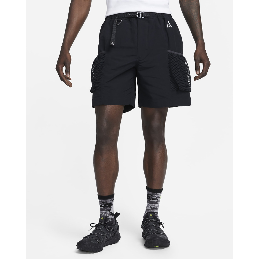NikeLab Nike ACG Snowgrass Men s Cargo Shorts Black Anthracite Summit White Qwixit 9458