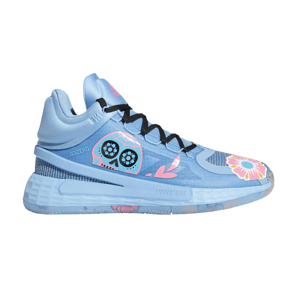 Adidas D Rose 11 Day of the Dead blue Qwixit 15611