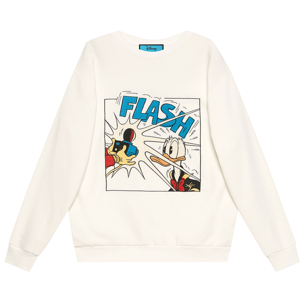 Gucci x Disney Donald Duck Cotton Sweatshirt White white Qwixit