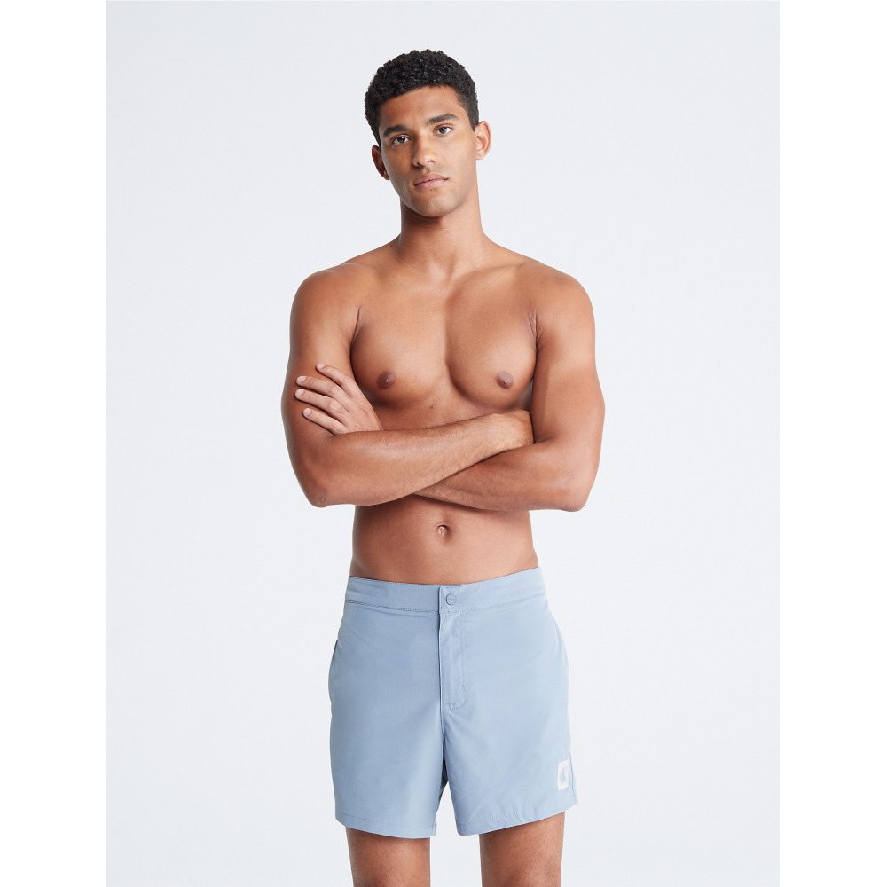 Calvin Klein Solid Swim Shorts Flint Stone Qwixit 3691