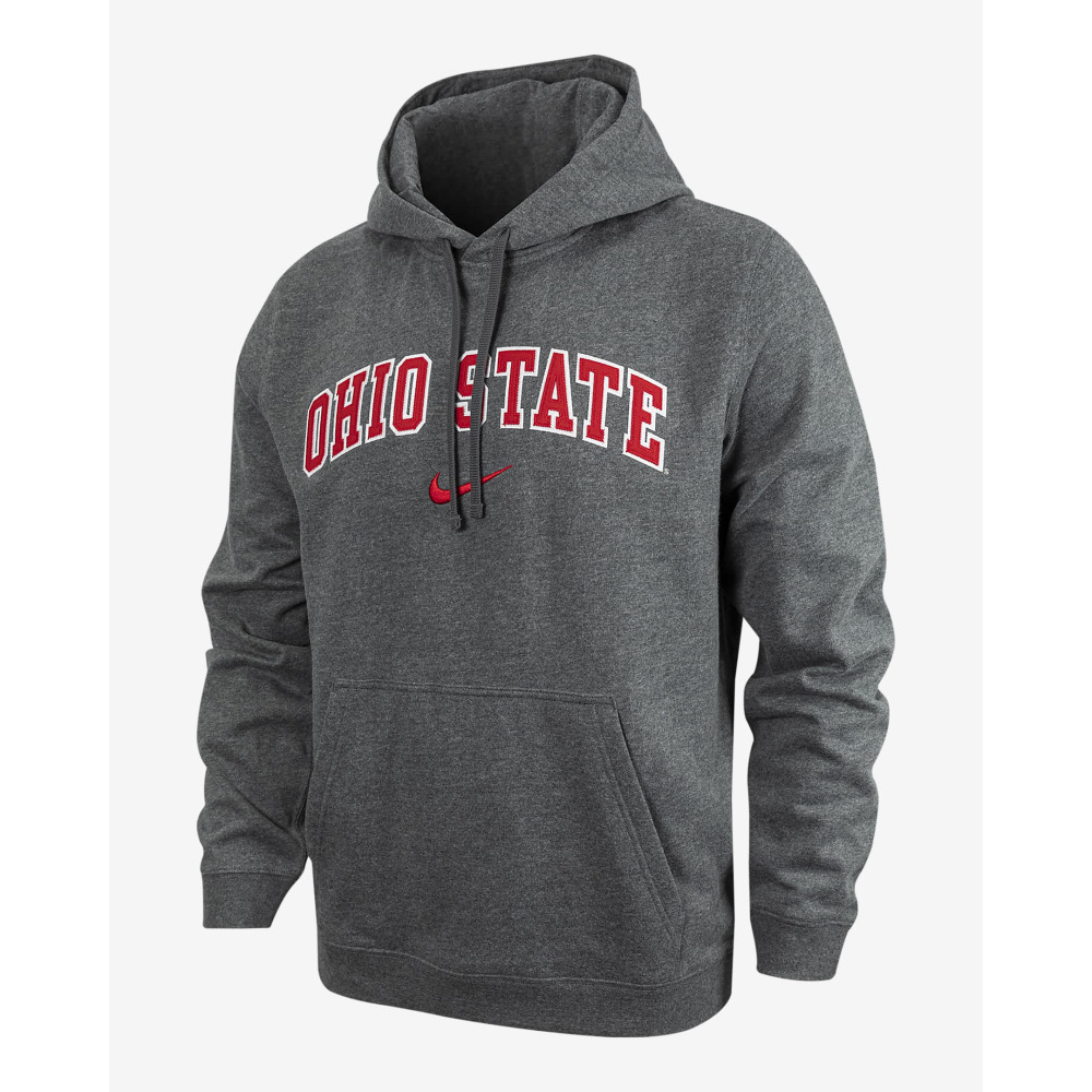 Ohio State Club Fleece Men s Nike College Hoodie Carbon Heather Qwixit