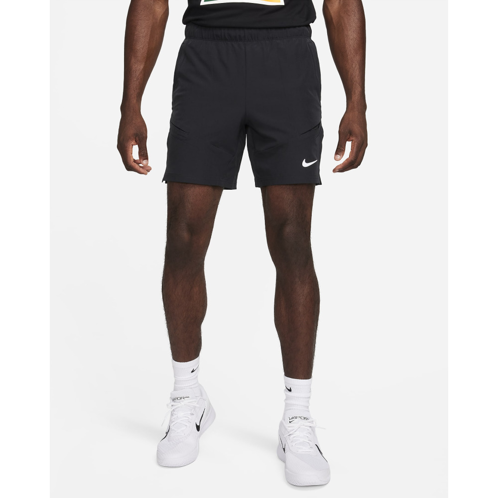 NikeCourt Advantage Men s Dri FIT 7 Tennis Shorts Black Black White Qwixit 9331