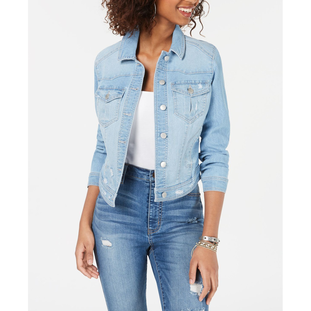 Destroyed jean jacket womens outlet