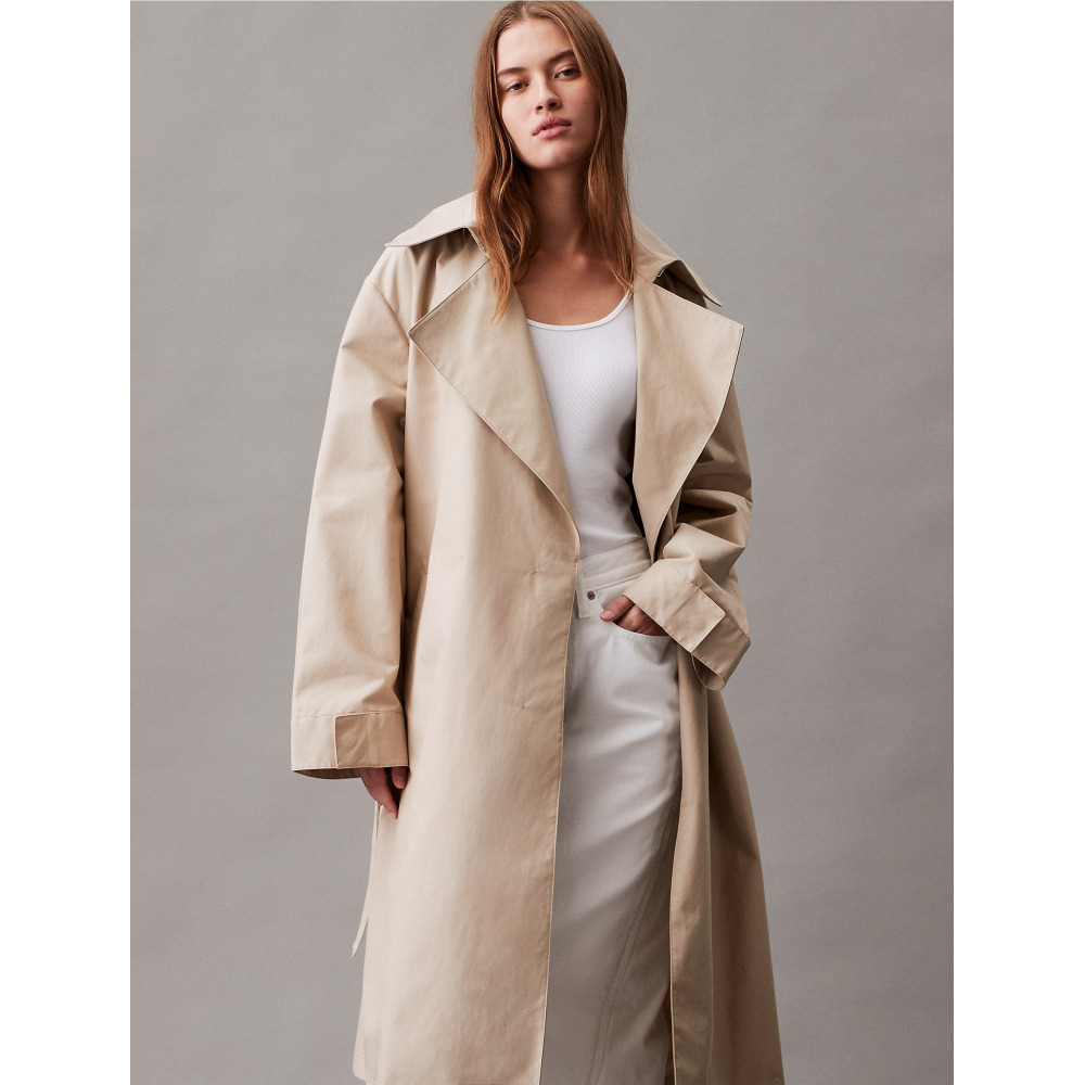 White calvin klein coat on sale