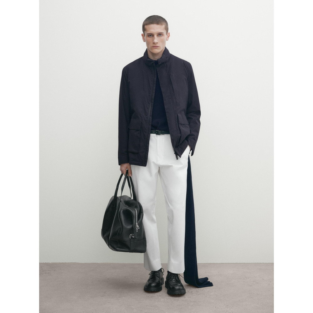 Massimo dutti navy jacket shop