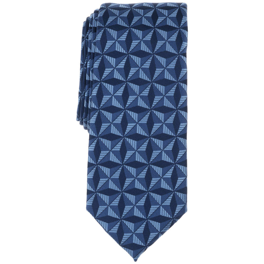 Галстук Men's Kinney Geo-Pattern Tie, Created for Macy's | Navy