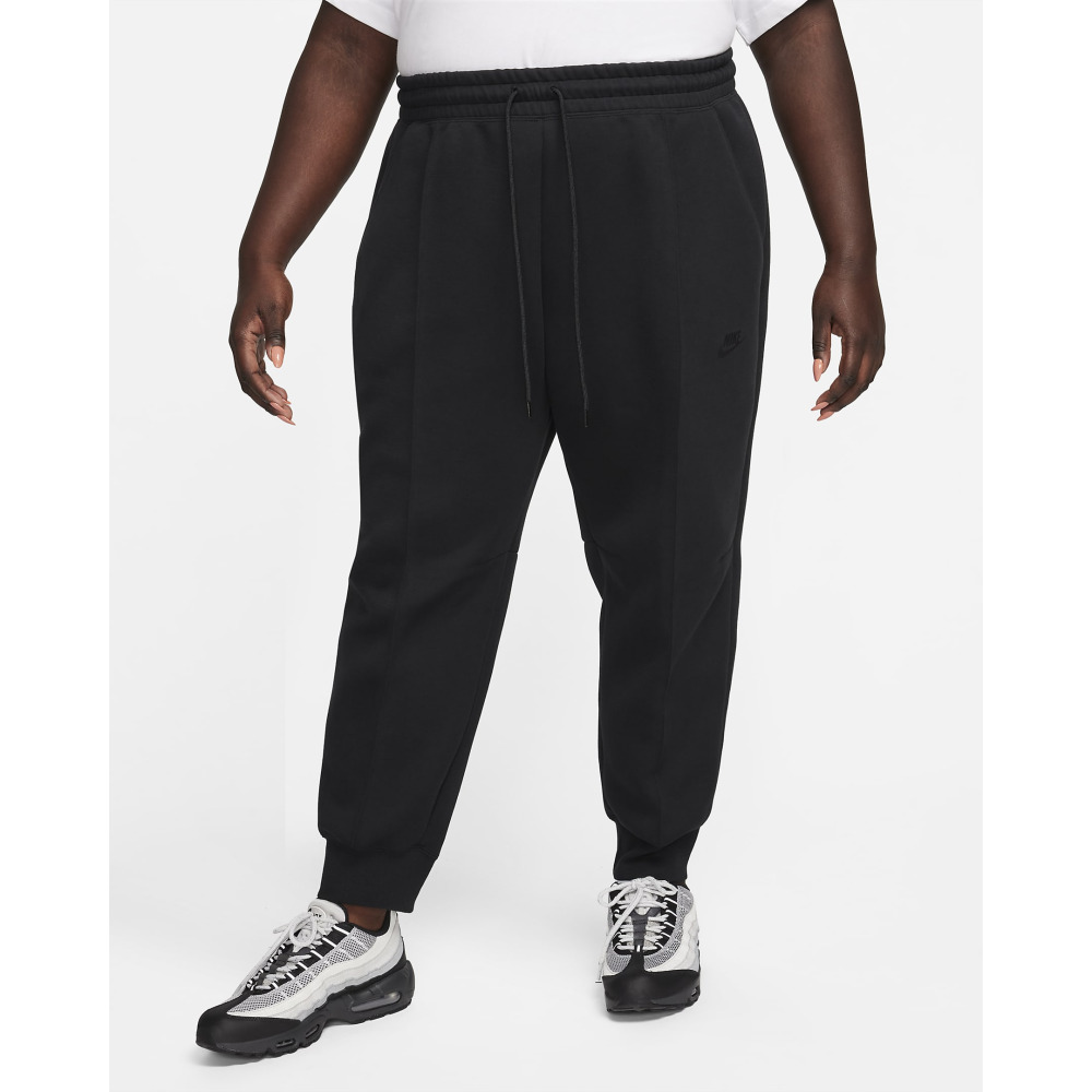 Nike Sportswear Tech Fleece Women s Mid Rise Joggers Plus Size Black Black Qwixit 15168