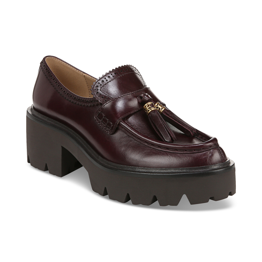 Sam Edelman Women s Meela Platform Lug Sole Tasseled Loafers Deep Garnet Qwixit