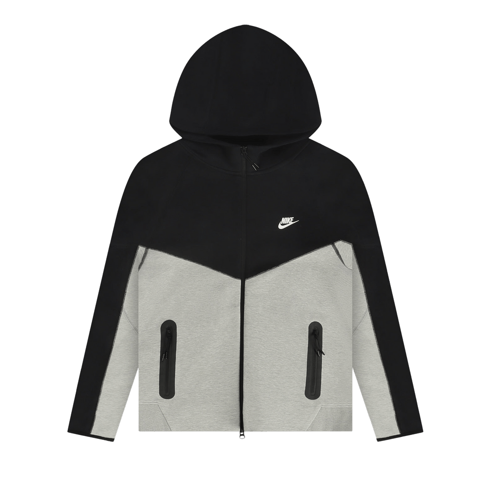 nike grey black tech fleece