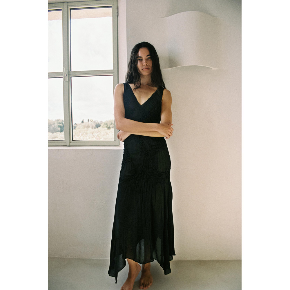 Zara textured dress with belt outlet