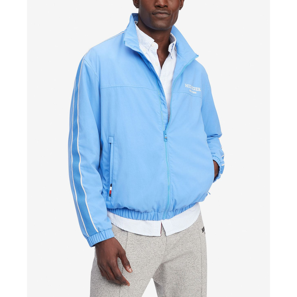 Tommy Hilfiger Men s Hilfiger NY Stripe Track Jacket BLUE SPELL