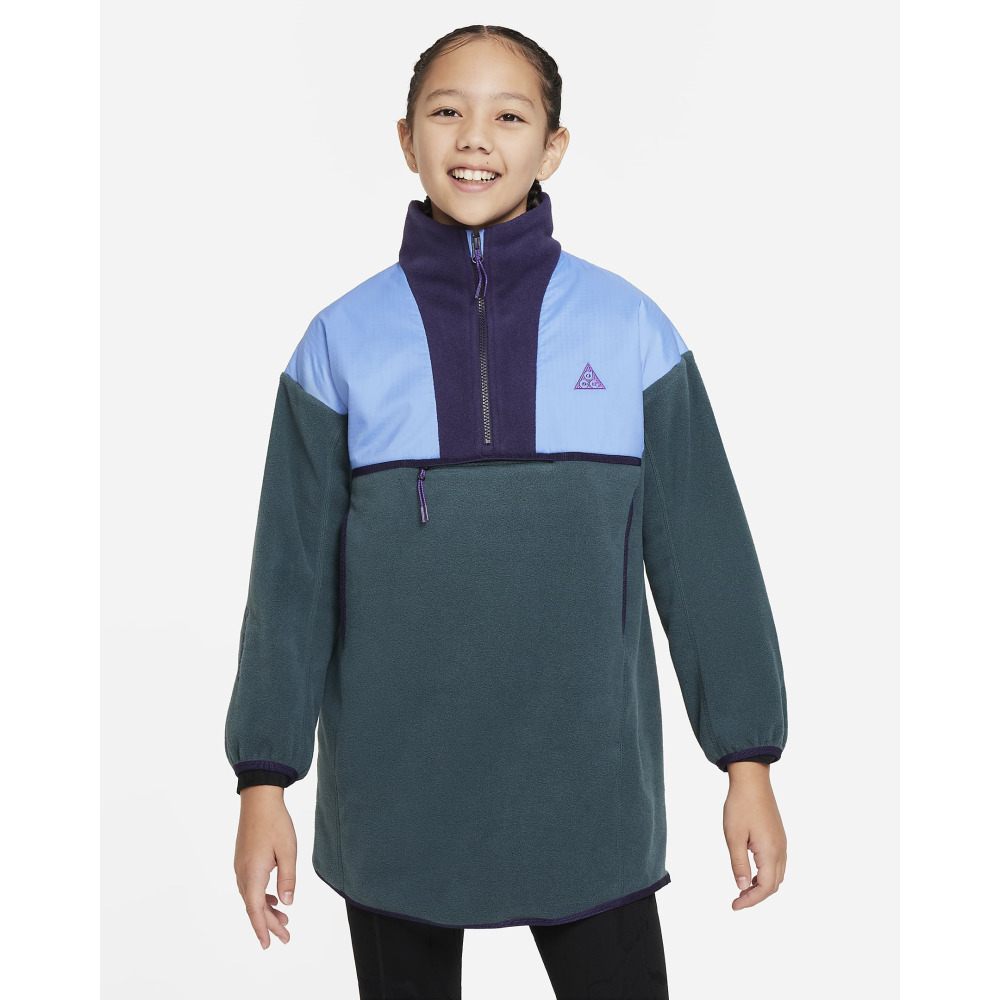 Nike ACG Wolf Tree Big Kids Loose Tunic Deep Jungle Purple Ink Polar Purple Cosmos Qwixit 8214
