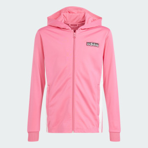 Pink adidas zip hoodie hotsell