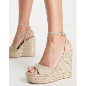 Missguided quilted tie up mule espadrilles in black Qwixit