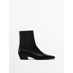 Massimo dutti white boots online