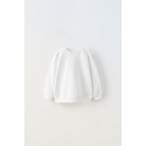 Zara PIECED SWEATSHIRT White Qwixit 3084