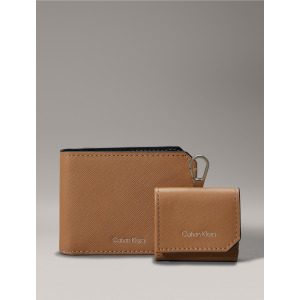 Calvin Klein Saffiano Leather Slim Bifold Wallet Burro Qwixit 5908